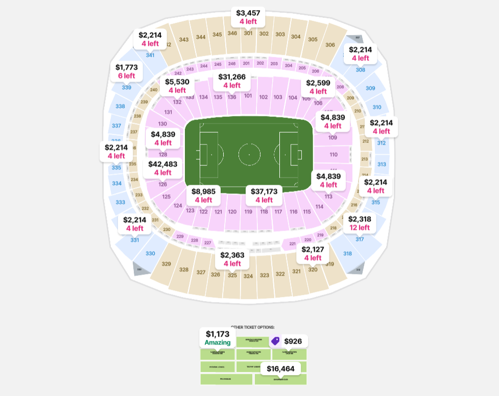 Ticket Map for GEHA Field at Arrowhead Stadium